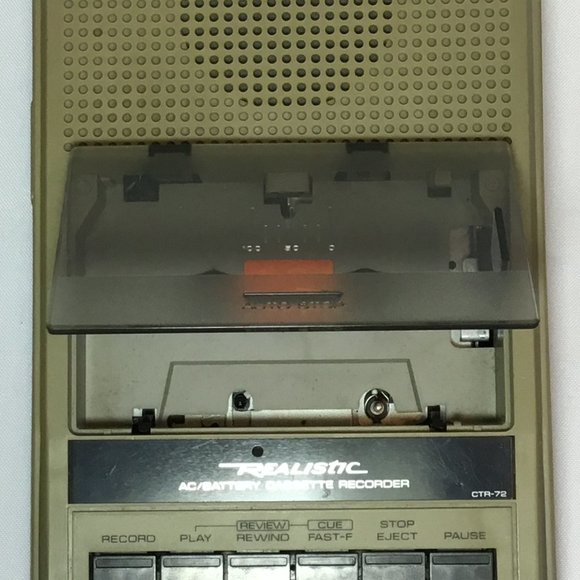 Realistic CTR-72 AC/Battery Cassette Recorder Vintage-**Watch The Video** Works! - Picture 3 of 15